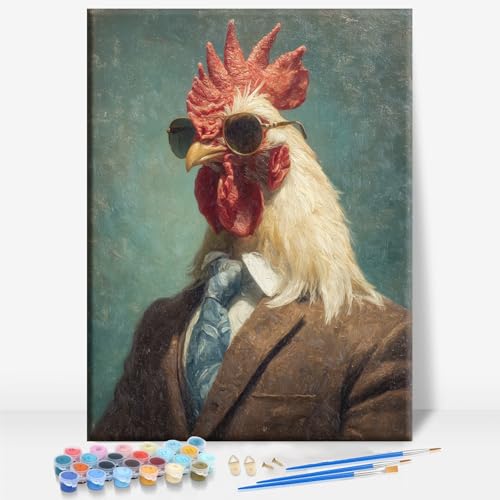 Aeontinity Rooster In Suit Canvas Kit