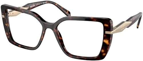 Prada PR 03ZV Tortoise 5516140 - Marco de gafas para mujer, Carey