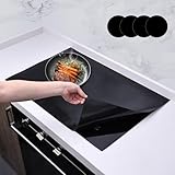KitchenRaku Large Induction Hob Protector Mat, Silicone Induction Hob Cover- (Magnetic) Cooktop Scratch Protector for Induction Hob,Multifunctional Silicone Mats (78x52cm, Pure Black)