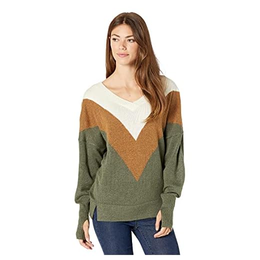 prAna Women's Standard Norfolk Sweater, Camel, Small
