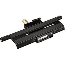 Manfrotto 120 Manfrotto 454 - Zapata para microposicionamiento, Color Negro