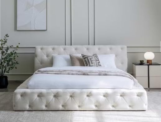 Avon royal bed 180x200 cm - off white