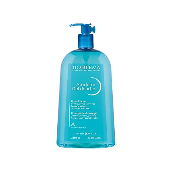 Bioderma - Atoderm Hydrating Shower Gel Body Wash - Moisturizing Face and Body Cleanser for Normal to Dehydrated Sensitive Skin