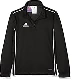 Cremallera de un cuarto largo adidas CORE18 TR Top Y Sweatshirt, Unisex niños, Black/ White, 7-8Y