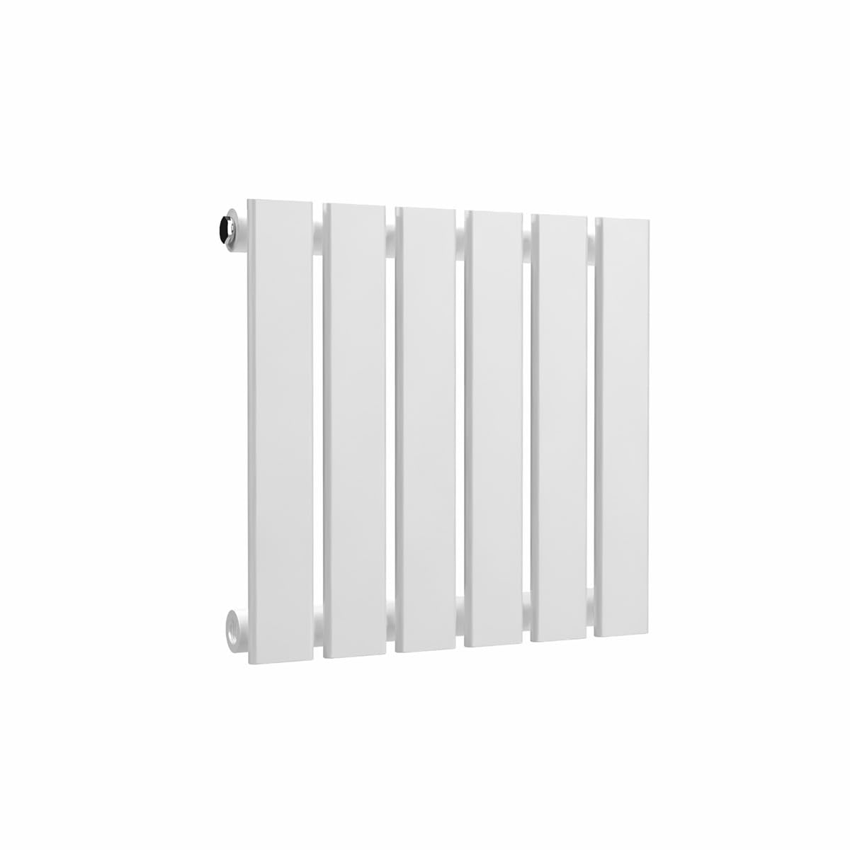 Lux Heat White Flat Horizontal Single Panel Designer Radiator 400Mm (H) X 420Mm (W)