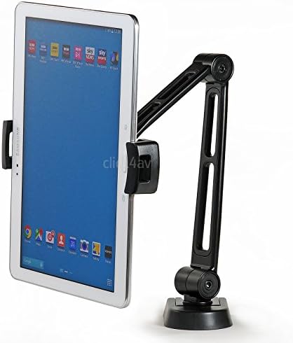 click4av PAD2802 Tablet Wall or Under Cabinet or Desk Mount Stand Compatible with iPad and Most 5-12.9 inch Tablets or Smartphones
