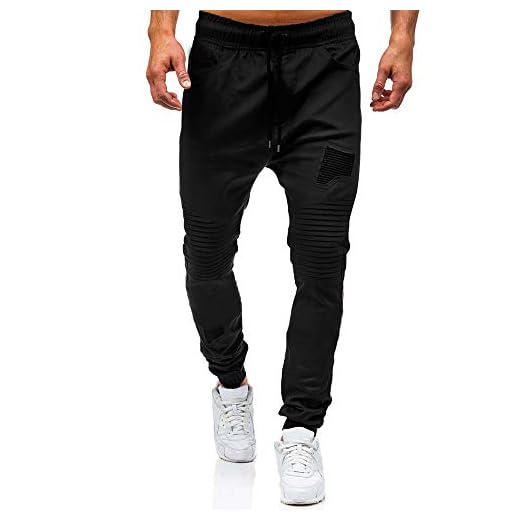 VPASS Pantalones para Hombre,Cintura Ajustable por Cordón y Bolsillos Pantalones Moda Pop Casuales Chándal de Hombres Jogging Pants Trend Largo Pantalones