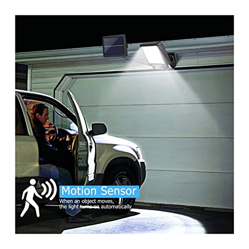 Lámparas de sensor de movimiento impermeables para iluminar accesos oscuros con 56 LED 4