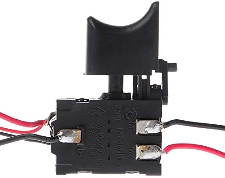 Electric Drill Dustproof Speed Control Push Button Trigger Switch DC 7.2-24V Cordless Drill Switch 162 - Voltage DC 7.2-24V