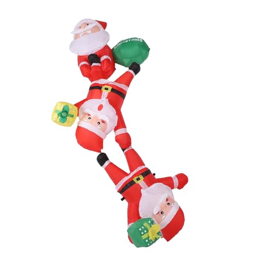 Père Noël Gonflable de 8,2 Pieds en Polyester 210T Haute Densité Imperméable