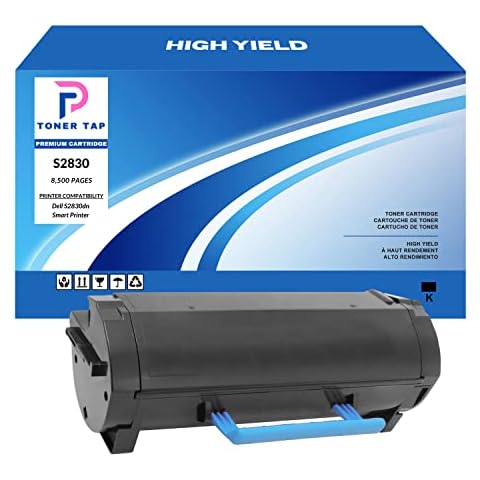 Toner Tap HIGH Yield for Dell S2830dn Smart Printer (8,500pgs) GGCTW CH00D 593-BBYP Compatible Replacement Cartridge Cover