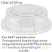 2PCS 6x9'' inch Speaker Boxes for Car UTV ATV RV Boat Trunk Trailer Golf Cart Marine Universal Speaker Enclosures Pods Adapter Spacer Rear Deck Door Kick Panel Cab (Transparent)