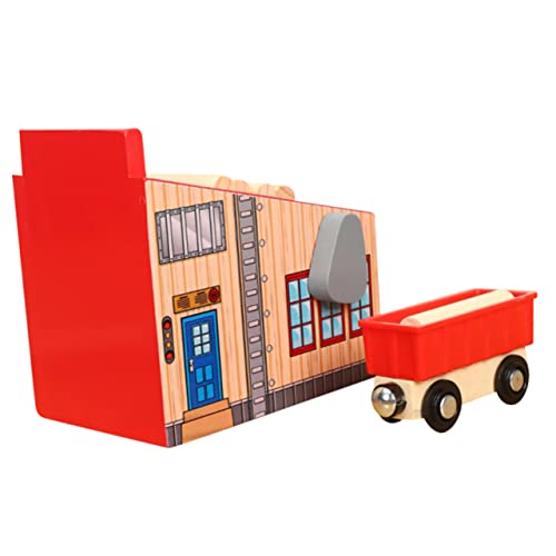 BESPORTBLE Trenino in Legno per Bambini da Campo Disboscamento Kit da Te Educativo per Sviluppo delle Abilità Compleanno Interattivo per Bambini