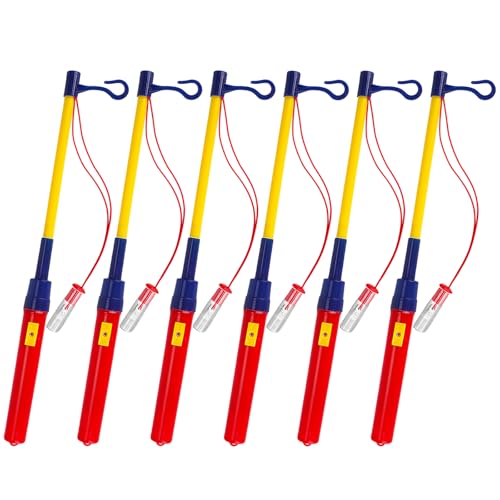 LED Laternenstab Elektrisch, 6 Stück für St. Martin, Halloween, Kinderpartys, Kostümpartys, Weihnachten - Elektronischer Laternenstab für Kinder