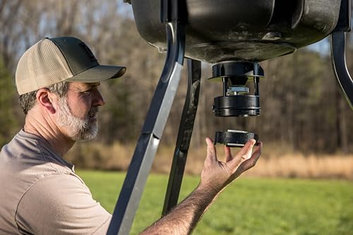 Moultrie Deer Feeder Standard - 200 lb. Programmable Game Feeder - Remote-Controlled Wildlife Feeder - Moultrie App Compatible