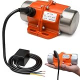 Elektrischer Vibrationsmotor, 100W 220V Vielseitig Rüttelmotor aus Aluminiumlegierung mit 0-3000RPM Stufenloser Geschwindigkeitsregler für Elektrizität, Bauwesen, Kohle, Bergbau, Metallurgie
