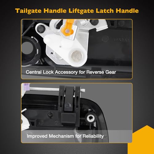 Tailgate Handle Latch Handle with Keyhole, Fits 2000-2006 Toyota Tundra by Gledewen - Used condition - Image 5