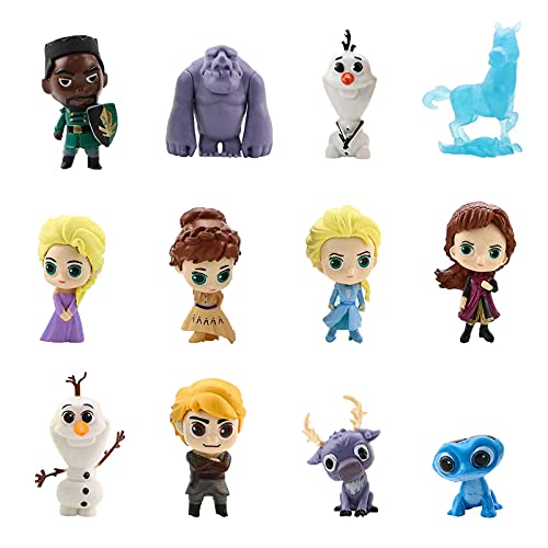 Frozen Cake Topper, 12Pcs Frozen Cake Decorations Action Figures,...