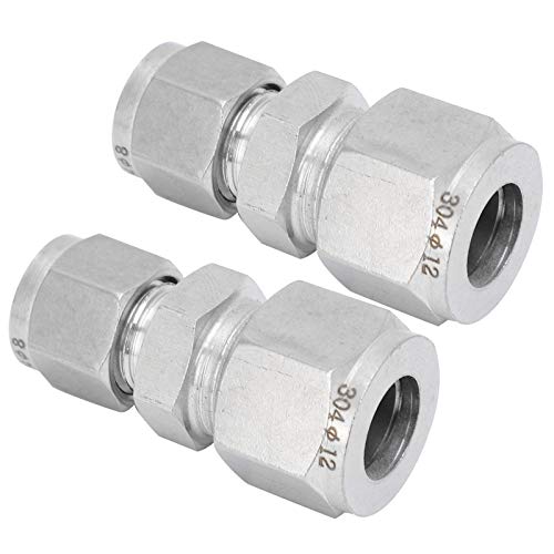 Adaptador de encaixe de tubo de design de parafuso rápido 2 peças, adaptador reto de conector de vir