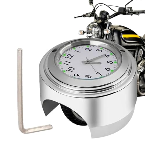Reloj de manillar de motocicleta - Rastreador de tiempo del manillar, reloj de esfera duradero para motocicleta | Soporte analógico impermeable para , reloj de equitación de motocross, barra de