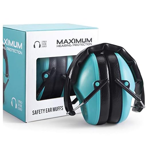 Pro For Sho 34dB Shooting Ear Protection - Special Designed Ear Muffs Lighter Weight & Maximum Hearing Protection - Standard Size, Teal