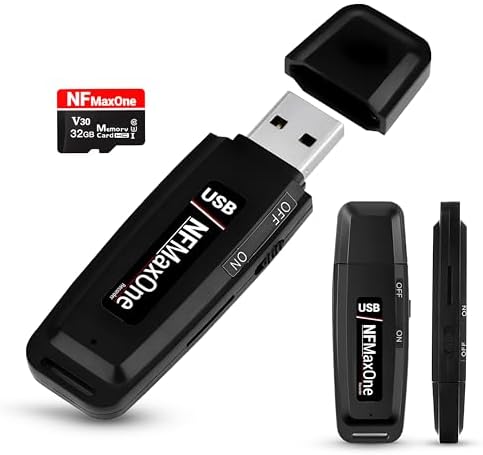 Grabadora de Voz Espia Digital con MicroSD de 32 GB incluida | Mi...