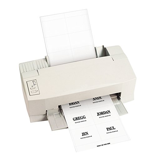 C-Line Replacement Inkjet/Laser Printer White Badge Inserts, 3 x 4 Inches, 6/Sheet, 10 Sheets, 60 Inserts per Pack (92443)