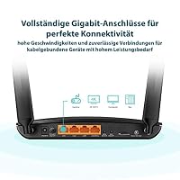 TP-Link Box 4G, Router 4G+ LTE Cat.6 300 Mbit/s WLAN AC 1200 Mbit/s, 2 x SMA für externe Antenne, 4 RJ45-Gigabit-Ports, abnehmbare Antennen, OneMesh, Modem-SIM-Karte für jeden Betreiber, Archer MR600 – Ansicht 6