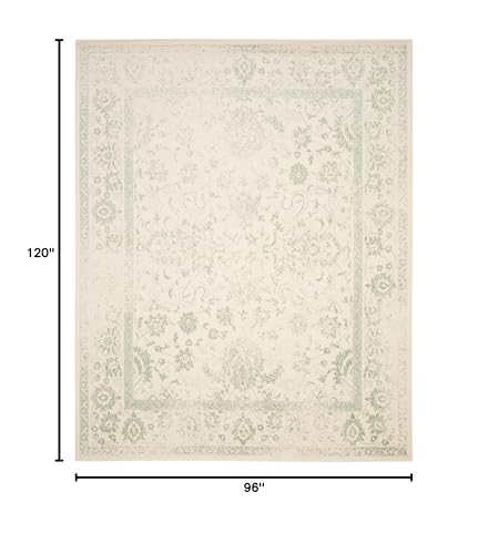 image for SAFAVIEH Area Rug 8x10 - Adirondack Collection - Large - Ivory & Sage,