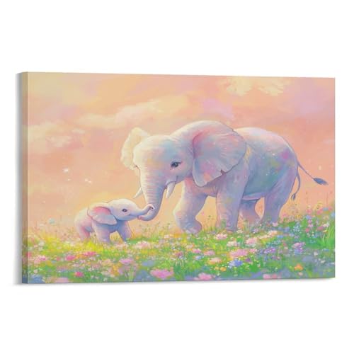 Peinture éléphant décoration murale pour habiller un mur vide