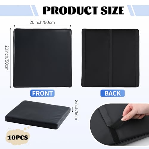 Hahafelt 6 Pack Golf Wall Padding Foam,Black,20 x 20 x 2 Inches by Hahafelt - Used condition - Image 2