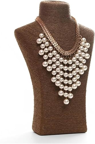 XDRGOOIUY Soporte de exhibición de Collares, Soporte de exhibición de Joyas, Organizador de Joyas, maniquí de Collar, Soporte de exhibición de Busto de Collar