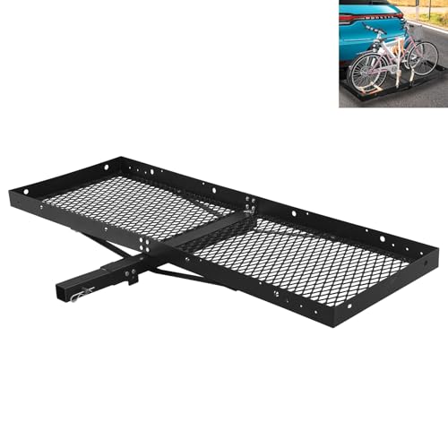RIGMEC 500 Lbs Hitch Mount Cargo Carrier - Folding Rack