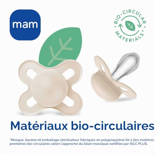 MAM Original Start Lot de 2 tétines pour bébé de 0 à 2 ...