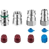 Mudder 4 Pieces VA-LH11 A/C Pro R-12 to R-134a Retrofit Parts Kit Retrofit Conversion Adapter Fitting...
