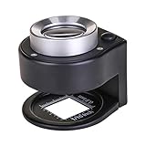 lupa microscopio 60x Lupa de tela hecha de metal, y lente de cristal óptico de doble capa, aumentos de 30 x.