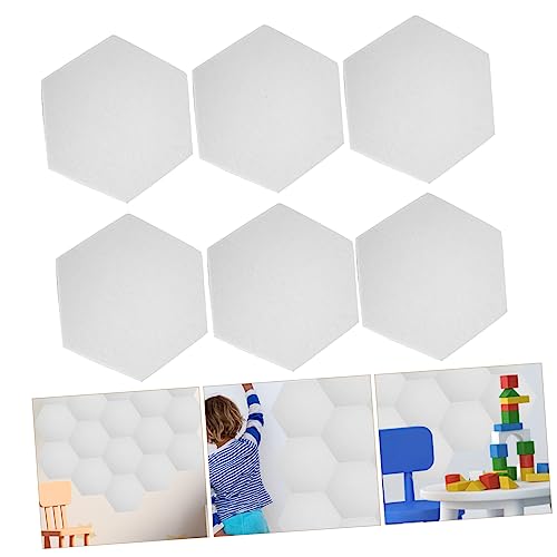 BESTonZON 6 piezas paneles autoadhesivos para insonorización para Ktv, teatros en casa y estudios, tableros acústicos absorbentes, reducción de ruido decorativa miniatura 4