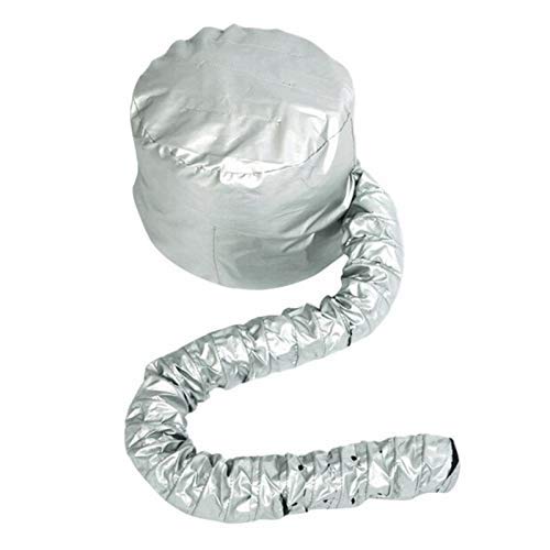 Safety Hair Dryer Cap Portable Soft Hair Drying Salon Cap Hair Mask Baking Oil Cap Hair Dryer Hat For Hand Held Hair Dryer Attachment (Silver) #TOP2