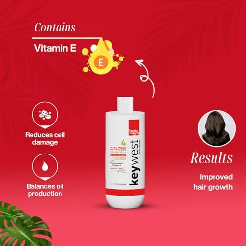 Keywest Professional Nanoplastia Sulfate Free Shampoo and Conditioner, Combo Pack of 2-100ml Each | For All Hair Types | Enriched with Oat Protein, Macadamia Oil + Vitamin E