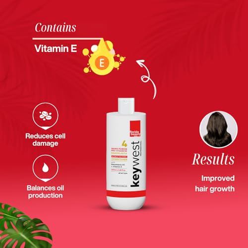 Keywest Professional Nanoplastia Sulfate Free Shampoo and Conditioner, Combo Pack of 2-100ml Each | For All Hair Types | Enriched with Oat Protein, Macadamia Oil + Vitamin E