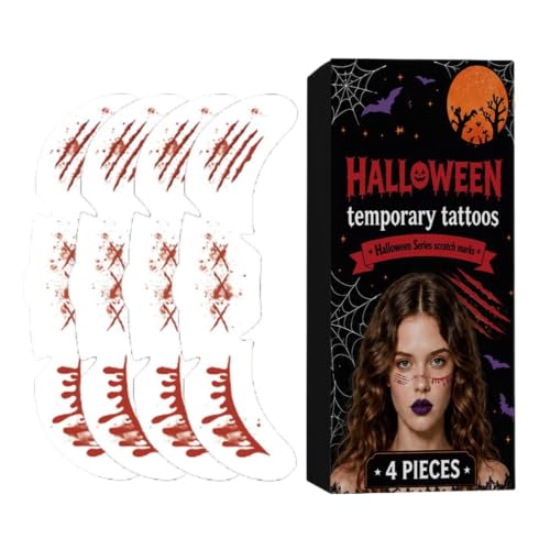 Face Makeup Patches Skin-Friendly Decals Holiday Decoration | Kids Halloween Face Stickers for Boys Girls Children Photography Masquerade Stage Show