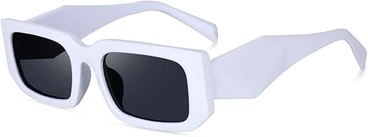 Creature Retro Vintage Geomatric Rectangular Black Unisex Sunglasses | Stylish Bold Fashion Eyeglass For Men &amp; Women