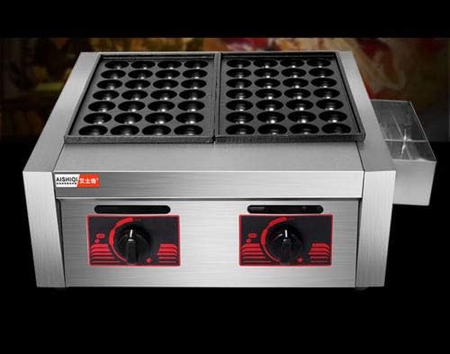 Máquina para hacer Takoyaki Hengwei 56 hoyos, 4000W, acero inoxidable miniatura 7