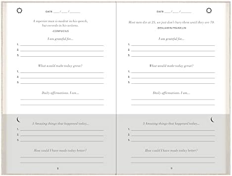 The 5-Minute Diary | Gratitude Journal, Success Journal | Daily Planner, Organiser, Achieve Your Goals with more Motivation, Minutes a Day for more Self Care, Mental Health & Happiness, Natural