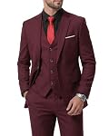 MY'S – MY'S Herren 3-teiliges Solid Sportliche Anzug Set, One Butto