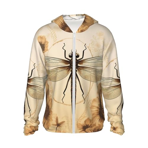 Protection solaire veste à capuche UPF 50+ manches longues zippée motif fleur