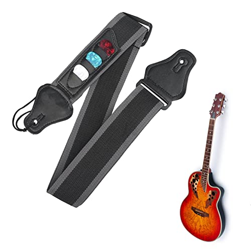 BNOYONERAS Sangle Guitare Sangle de Guitare Ajustable Ceinture Guitare avec Support de Médiators Sangle pour Guitare pour Guitare Classique, électrique, Acoustique et Basse, Cadeaux pour Guitaristes - Les Beatles, Paul McCartney, John Lennon, RIngo Starr, George Harrison BNOYONERAS Sangle Guitare Sangle de Guitare Ajustable Ceinture Guitare avec Support de Médiators Sangle pour Guitare pour Guitare Classique, électrique, Acoustique et Basse, Cadeaux pour Guitaristes