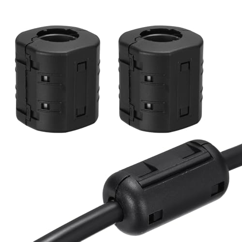 Filtre anti-bruit RFI EMI anneau en ferrite pour câble USB noir