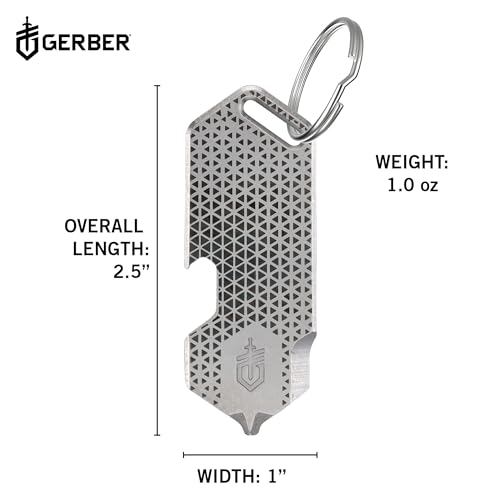 Gerber Gear Shard Keychain 3-in-1 Multitool, Clips to Pocket or Keychain with Bottle Opener, Package Opener, and Cross Driver, EDC Gear for Everyday Carry - image 6