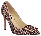 Parte superior textil Nine West Zapatos de tacón Franny para Mujer, Pink Tweed Multi 650, 36.5 EU